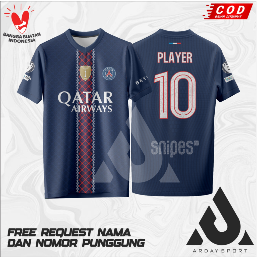 Jersey Bola PSG final ucl terbaru 2026 full printing