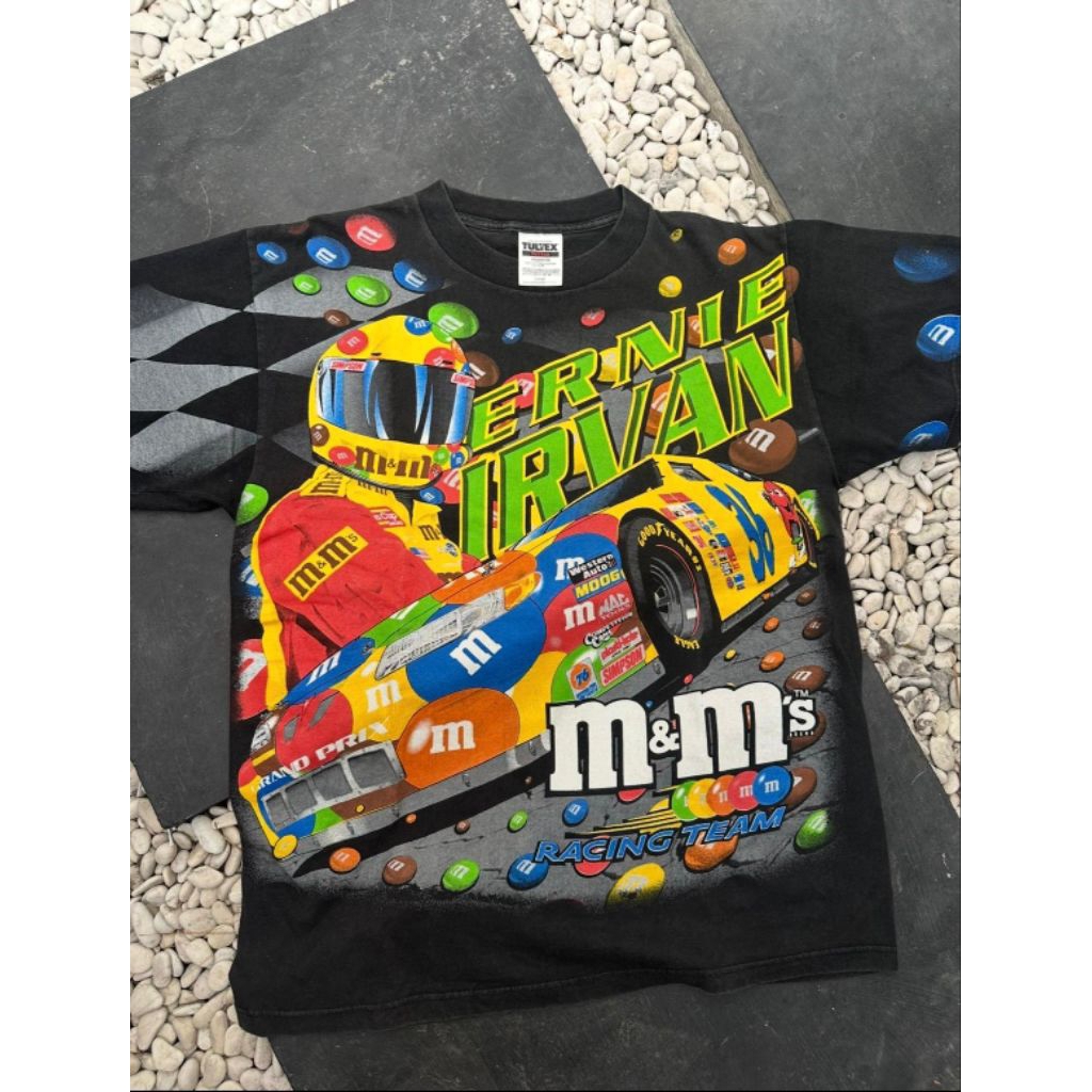 Tshirt Vintage NASCAR Ernie Irvan M&M’s Racing 1999