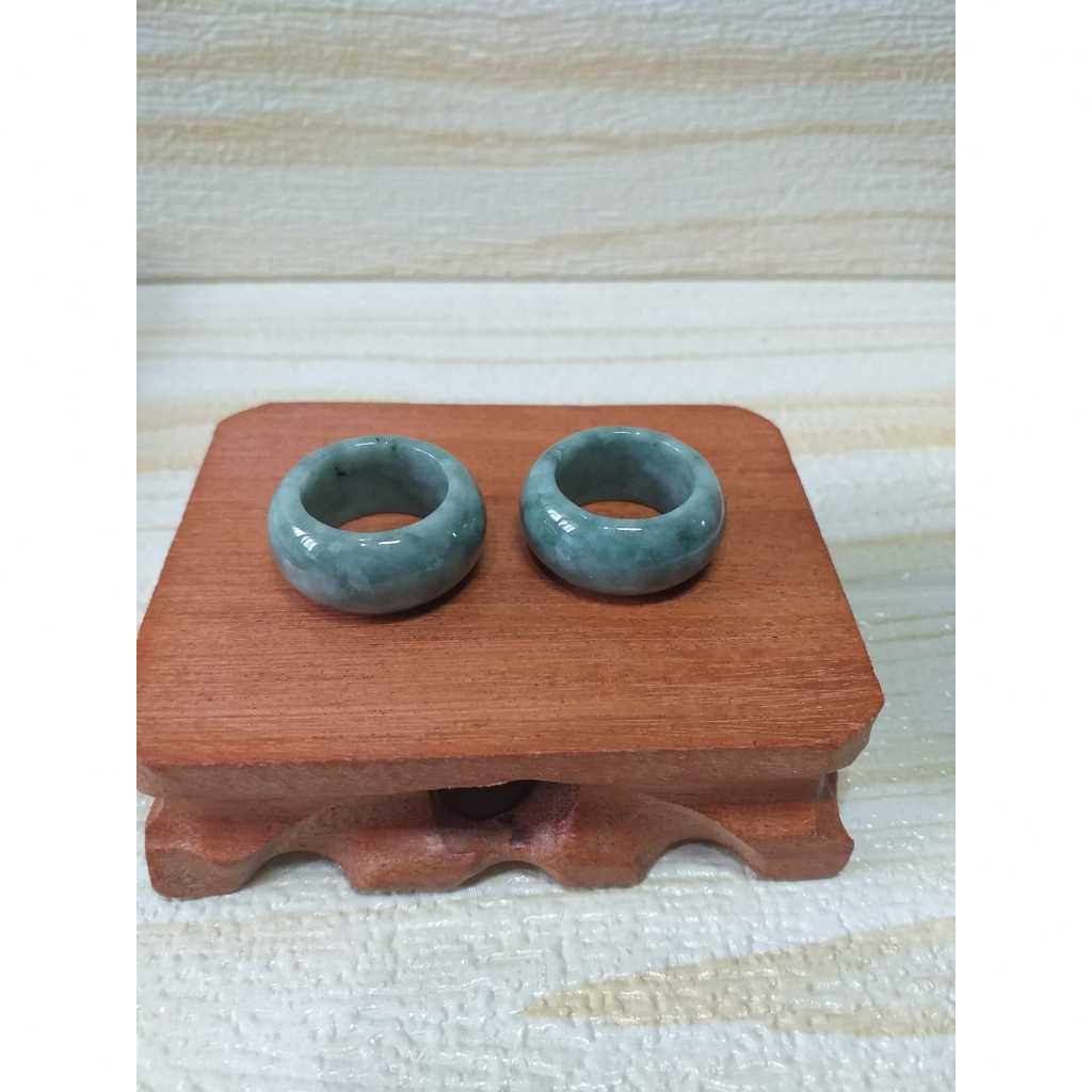 Cincin / Liontin Giok Burma Hijau Tipe A - Natural / Asli