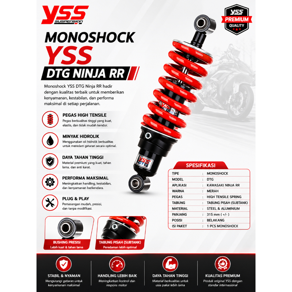 MONOSHOCK YSS DTG NINJA RR