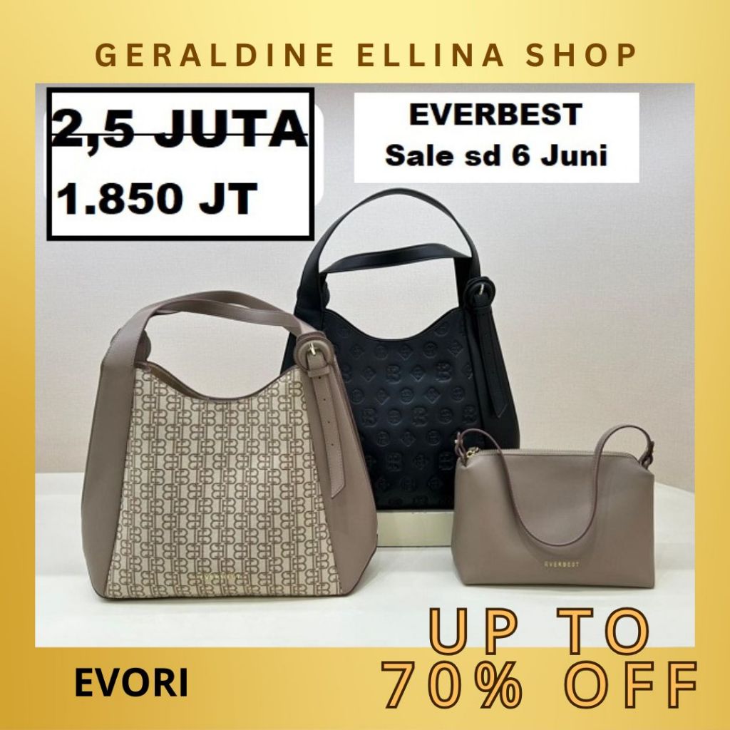 Tas mini bag Everbest wanita sale 100% original seri EVORI