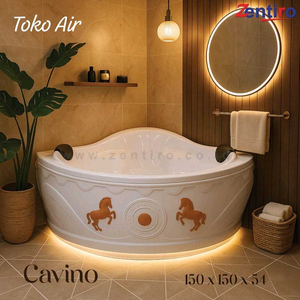 Bathtub  ZENTIRO Jacuzzi Sudut Cavino | Bathtub Corner Whirlpool