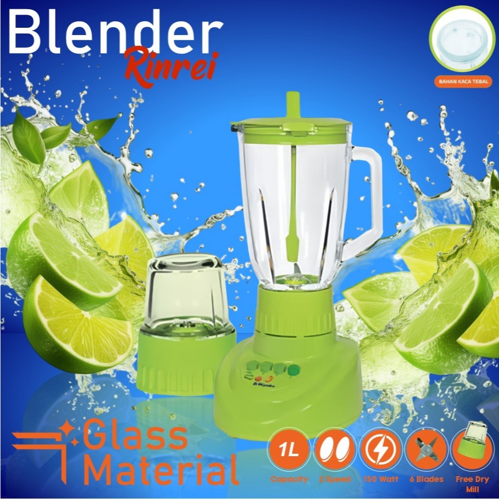 Blender 4 In 1 Merek Rinrei BR 622N / 3 in 1 BR 622C Murah