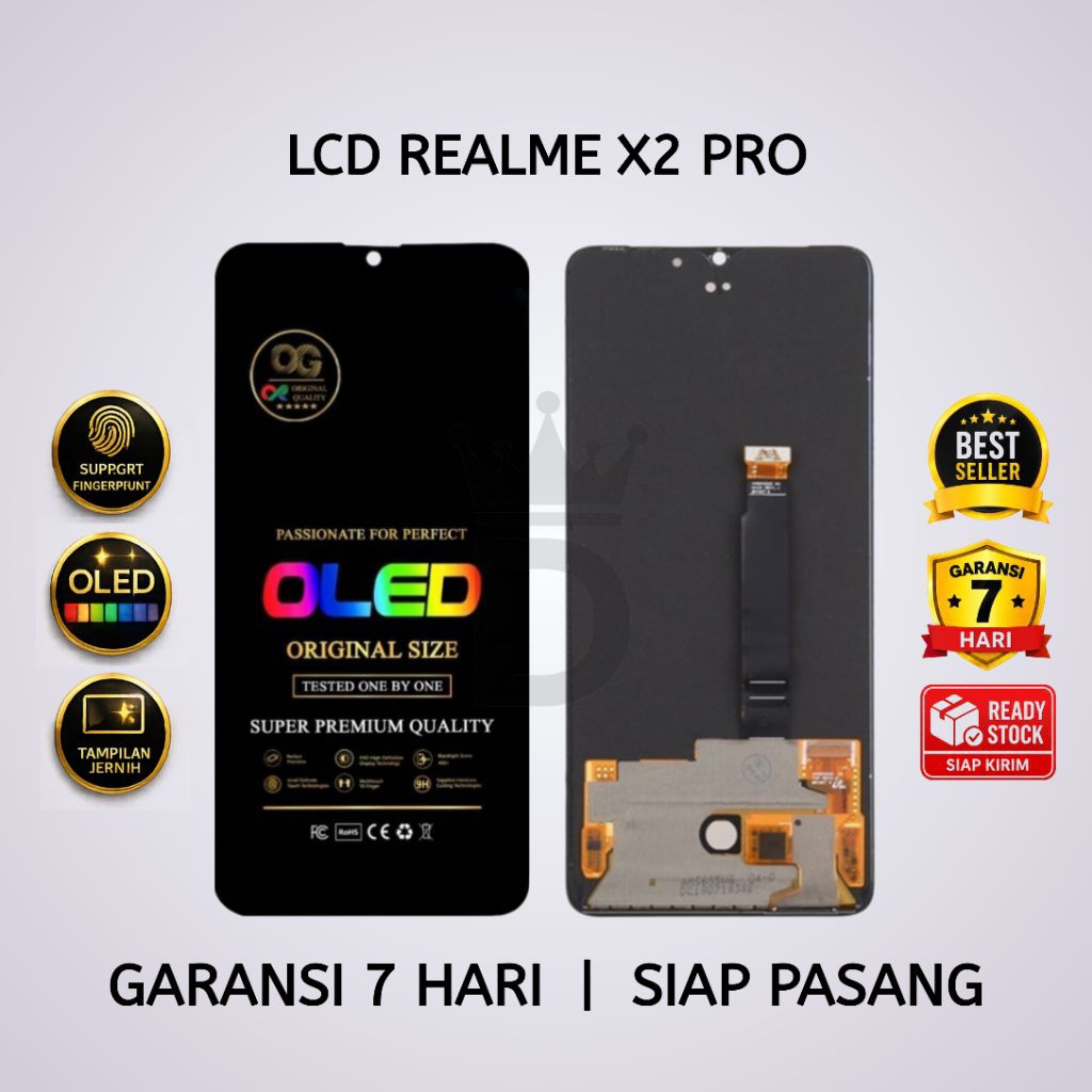 LCD TOUCHSCREEN REALME X2 PRO OLED FINGERPRINT FULLSET