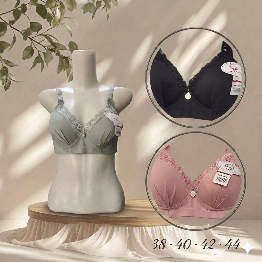 3 / 1 PCS BH Push Up Busa GUINI GN56 Bra Wanita Cantik Motif Renda Size 38 40 42 44 Berkualitas