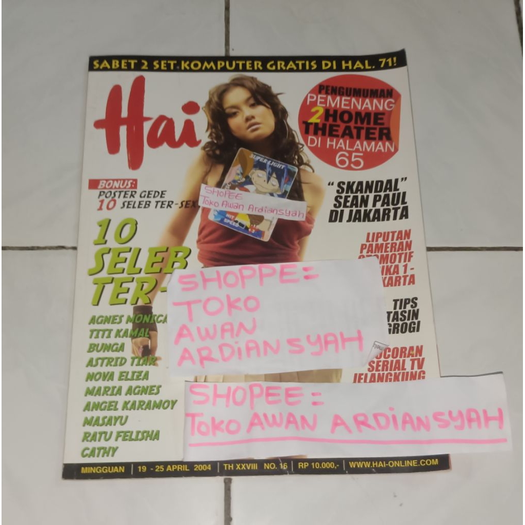 majalah hai agnes monica