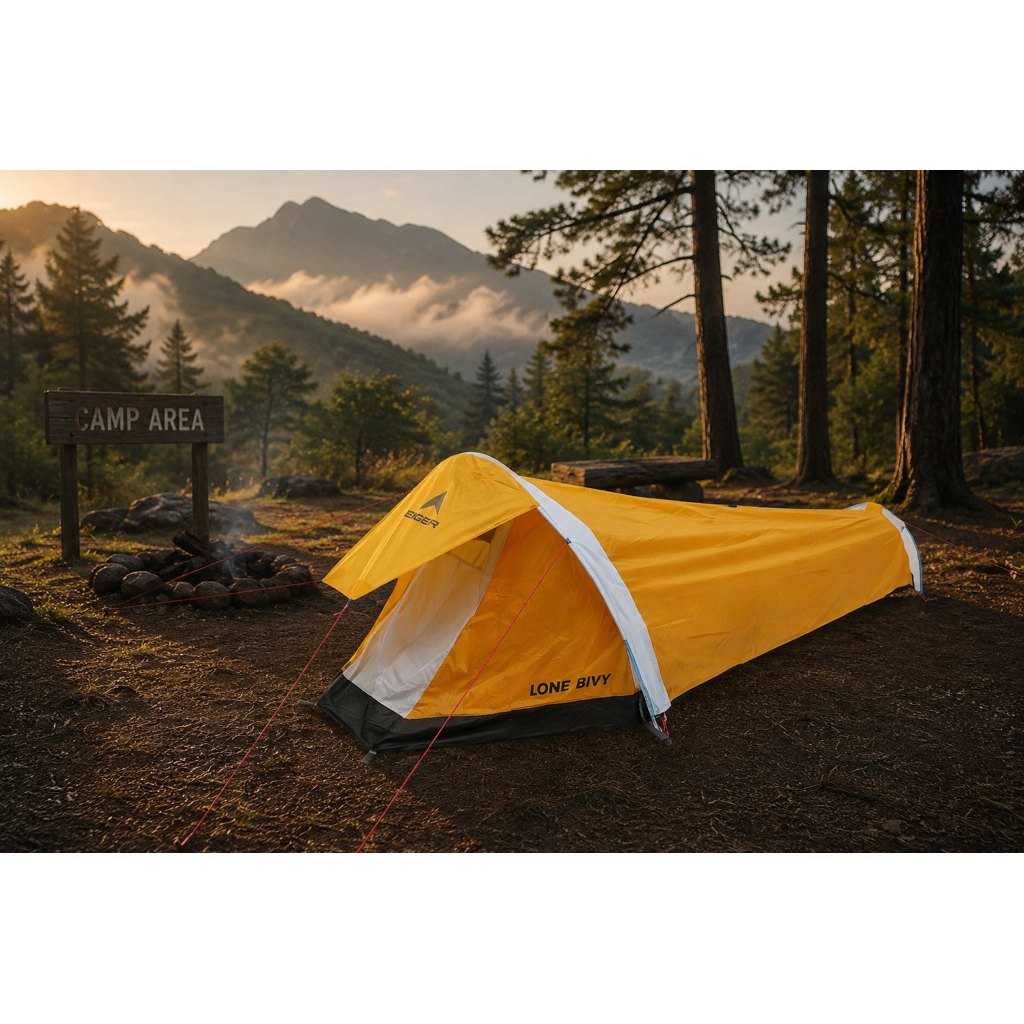 Tenda eiger Lone bivy capasitas 1p Baru pintu dr samping