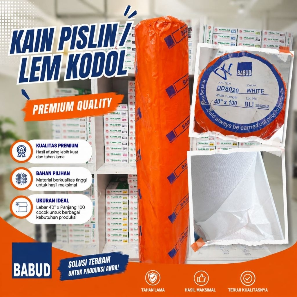 Kain Keras / Lem Kodok / Kain Pislin Merk BABUD DD8035 - 1meter