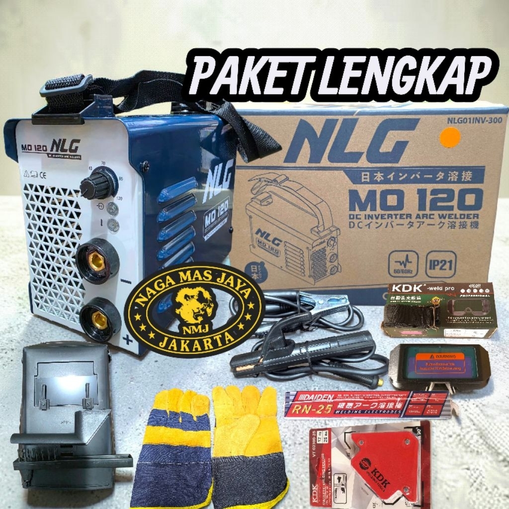 Mesin Las Izumi MO 120, Trafo Las Inverter Portable 450W, MMA 120A