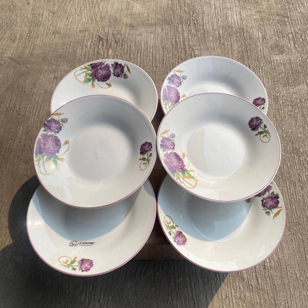 6 PCS Piring Cake Keramik-Piring Saji Kue Astetic-Piring Keramik Kue Premium-