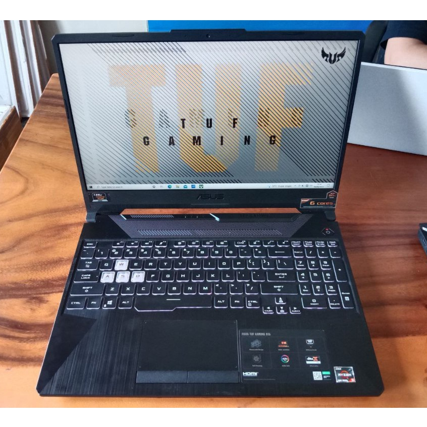 Laptop Asus TUF Gaming A15 FX506IH AMD Ryzen 5 4600H NVIDIA GeForce GTX 1650 Ram 8Gb Ssd 512Gb