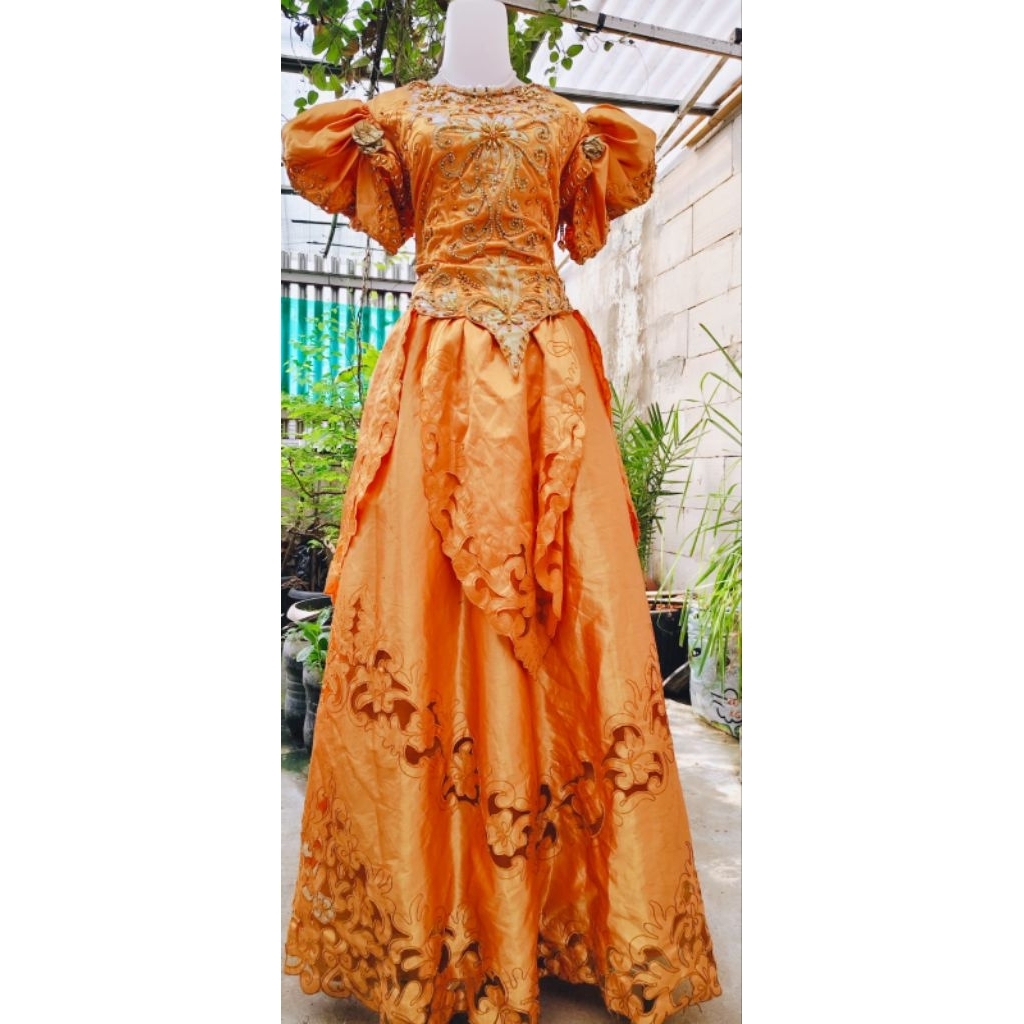 Gaun/Dress Pesta Fairy Gold Payet Ala Noni Belanda - Prom - Pesta - Party - Brithday - Bridesmaid - 
