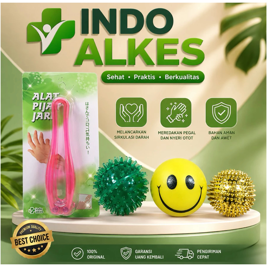 bola terapi / pijat jari bola latihan tangan 4 item sepaket