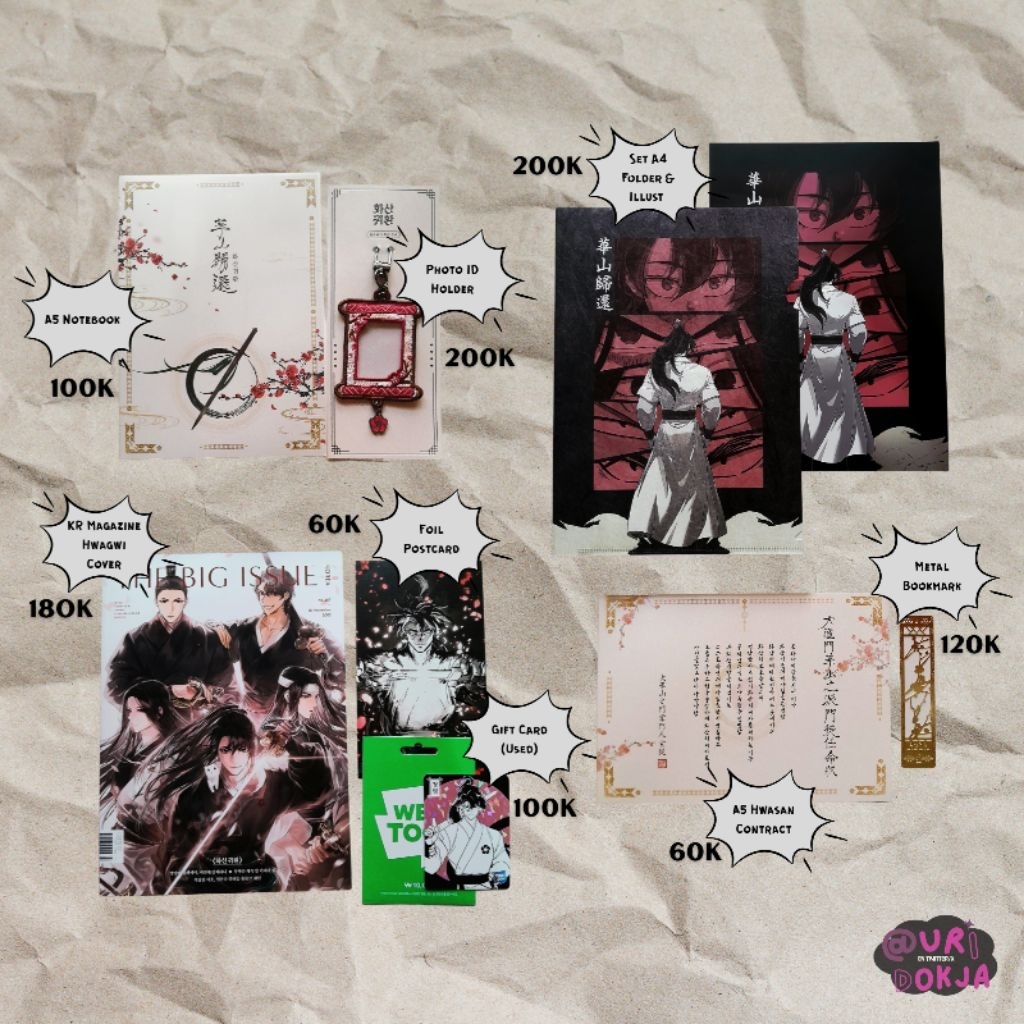 Webtoon Return of the Sword Master ROTBB Cheong Myeong Official Merch Satuan
