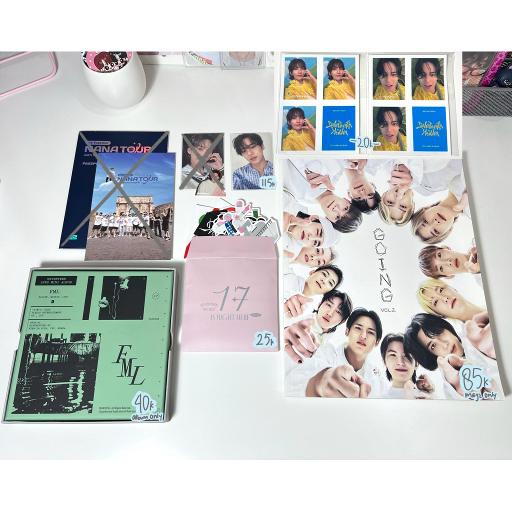 seventeen jeonghan mingyu the name odd dream sticker pack 17 is right here deluxe 17rh pob seventeen
