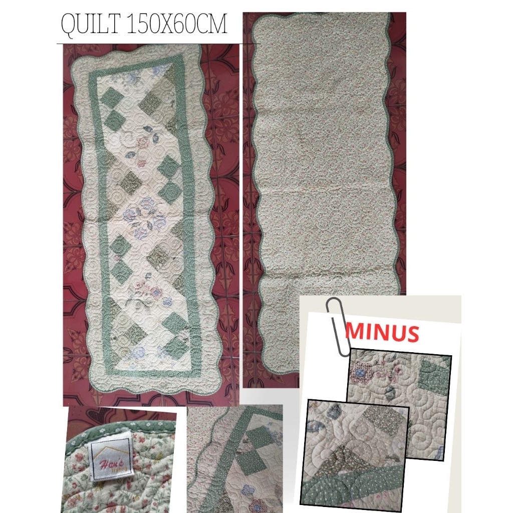 PRELOVED PATCHWORK QUILT 150x60