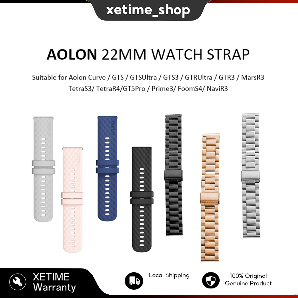 Aolon 22mm Original Smartwatch Strap Magnetik Steel Nilon Garansi Merek Berbagai Kategori dan Warna 