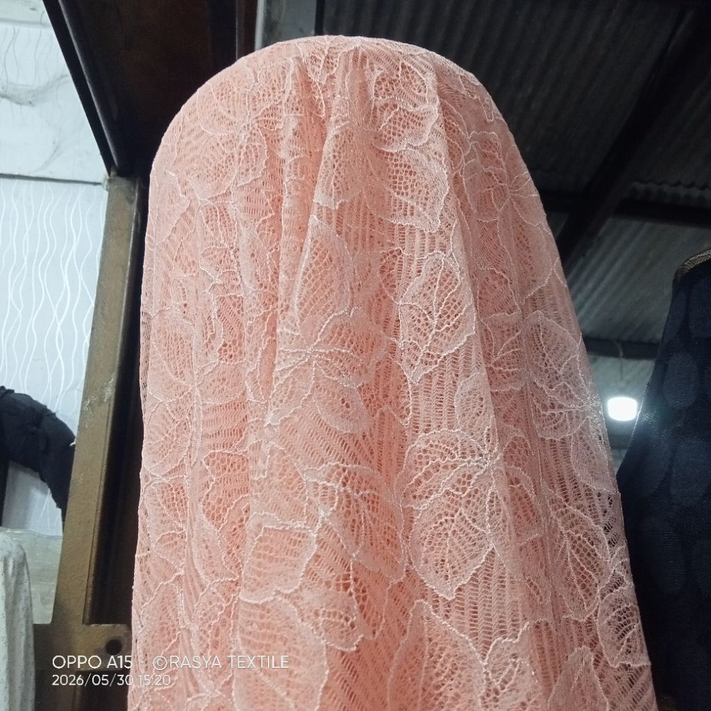 bahan brukat tile premium bahan brukat spandek Korea bahan brukat tile motif bahan brukat tile meter