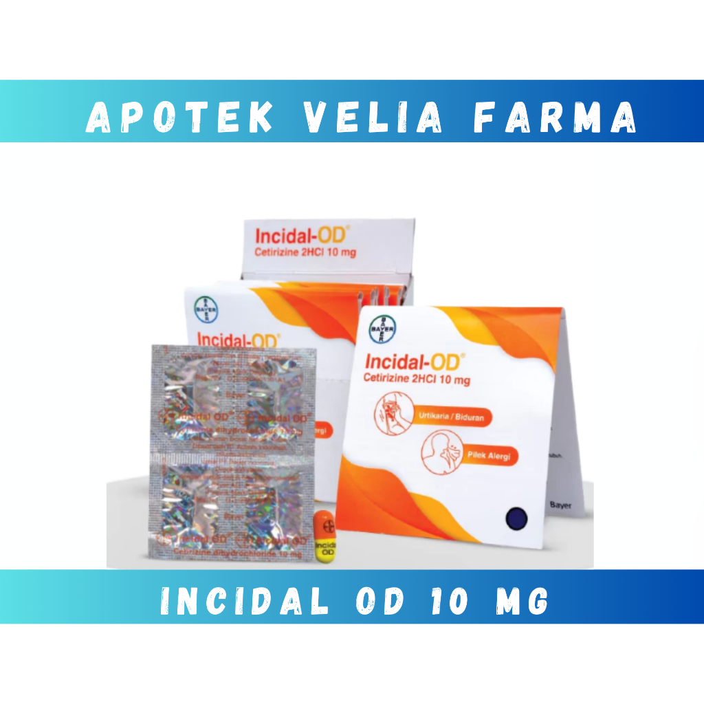 Incidal Strip Isi 4 Tablet / Obat Gatal Biduran