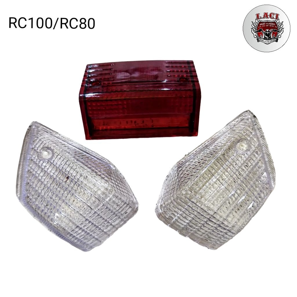 Mika lampu Belakang Stoplamp Suzuki RC100 RC80 MERAH PUTIH