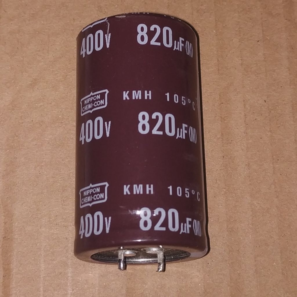 C Elko Elco 820uF 400V 820 uF 400 V NIPPON CHEMICON