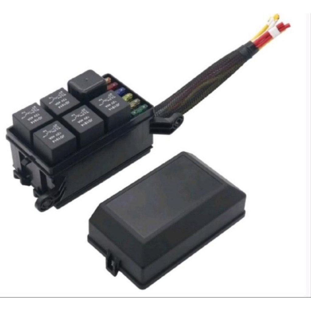 Fuse Box 5 Rilay 6 Fuse Box Sekering Universal | Fuse Box Mobil | Relay Box Sikring Mobil