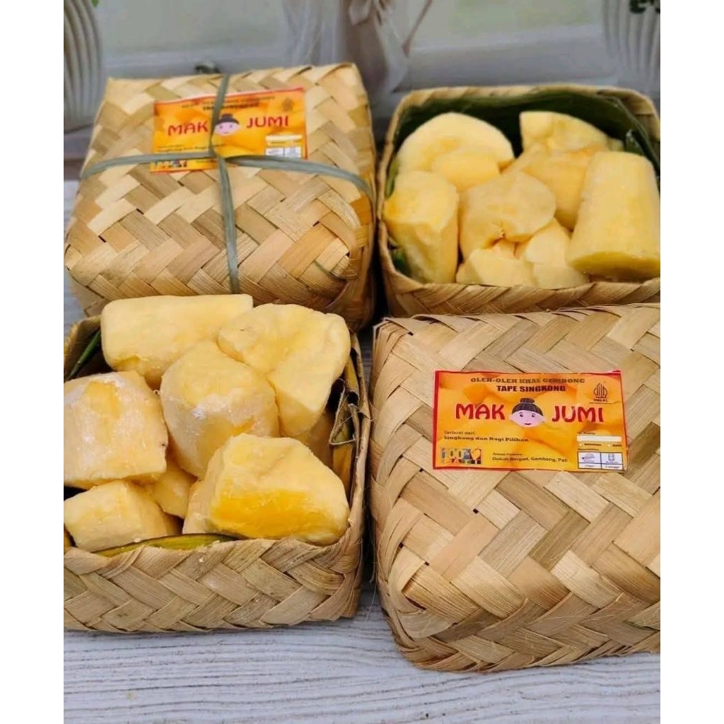 Tape Singkong Khas Gembong Merk Mak Jumi - Asam Manis, Lembut, Fermentasi Tradisional