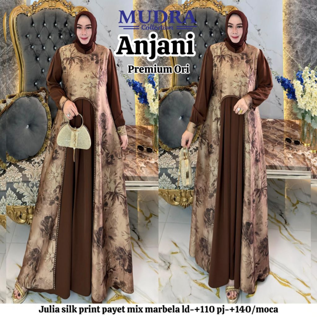 Gamis Mudra Collection / Gamis Terbaru / Gamis Wanita / Gamis Premium / Alda / Anjani / Mudra Hijab