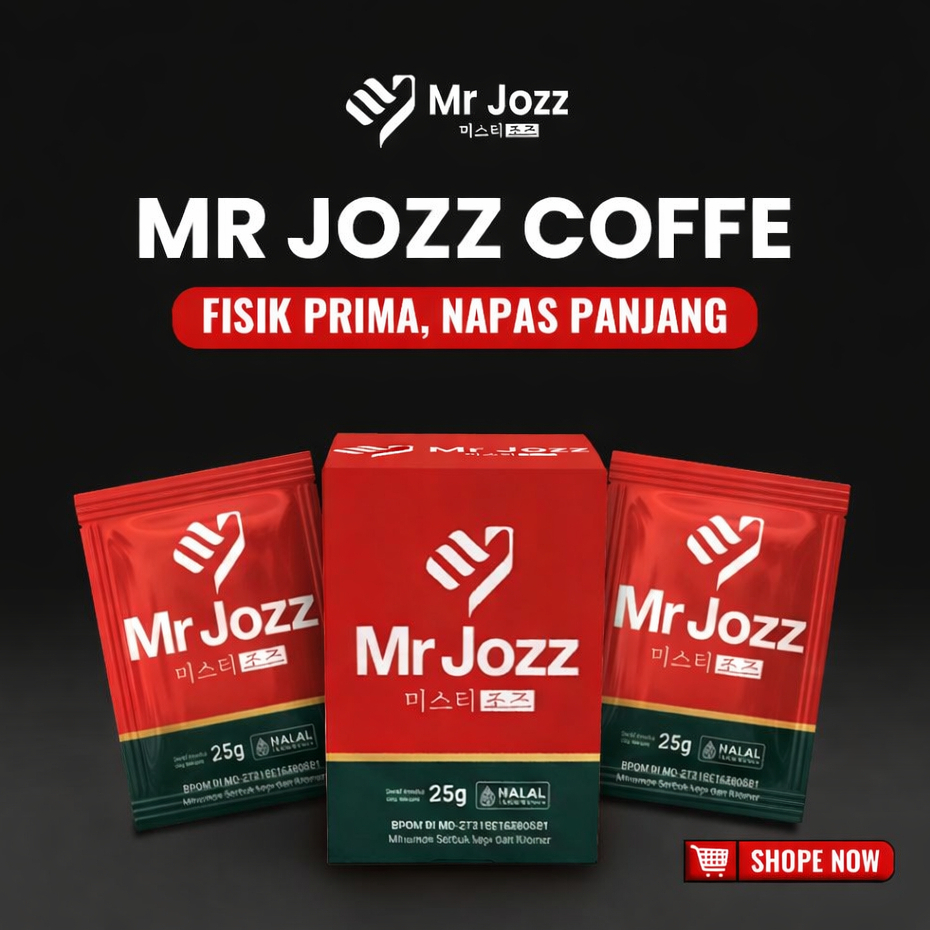 Mr Jozz Kopi Herbal Modern Ekstrak L-Arginin dan Guarana Halal Bpom