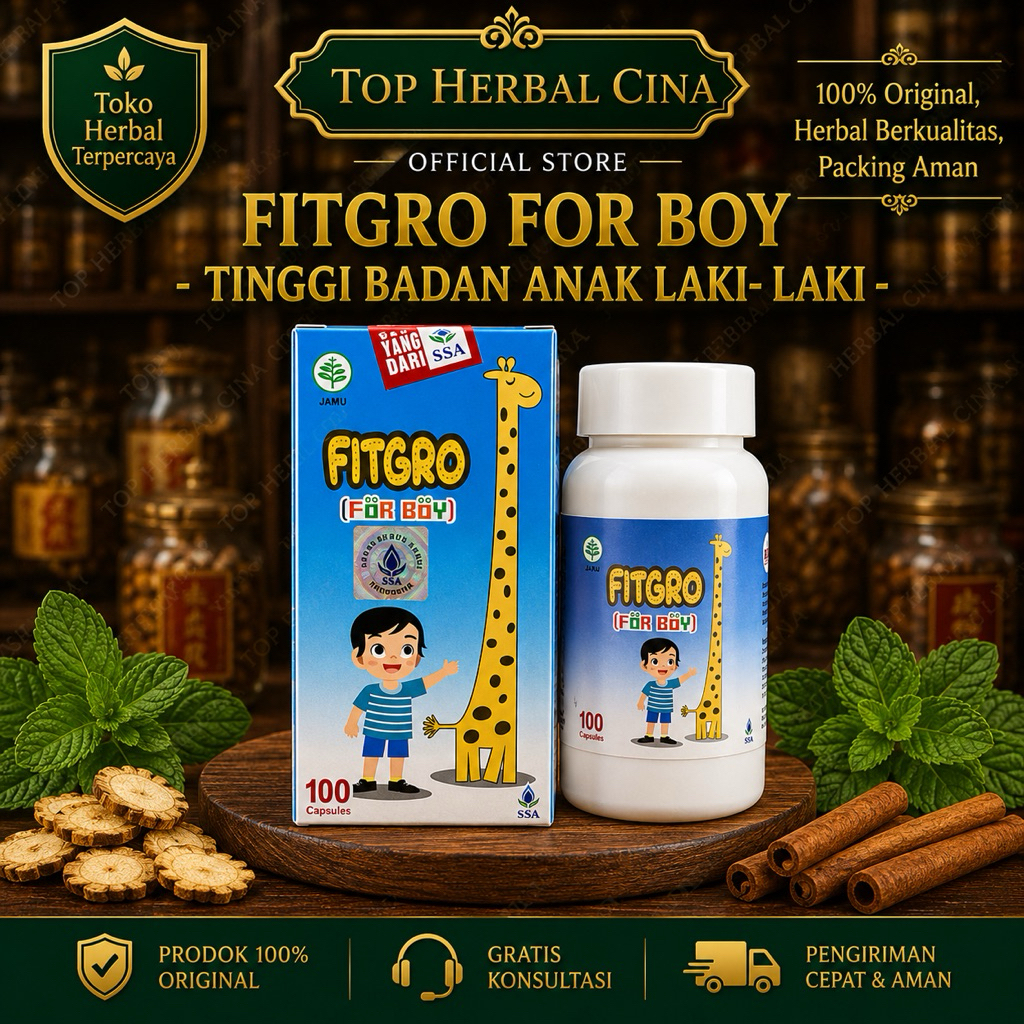 GROW UP PILLS FOR GIRL / BOY YI ZHI ZENG GAO WAN (PENINGGI BADAN)