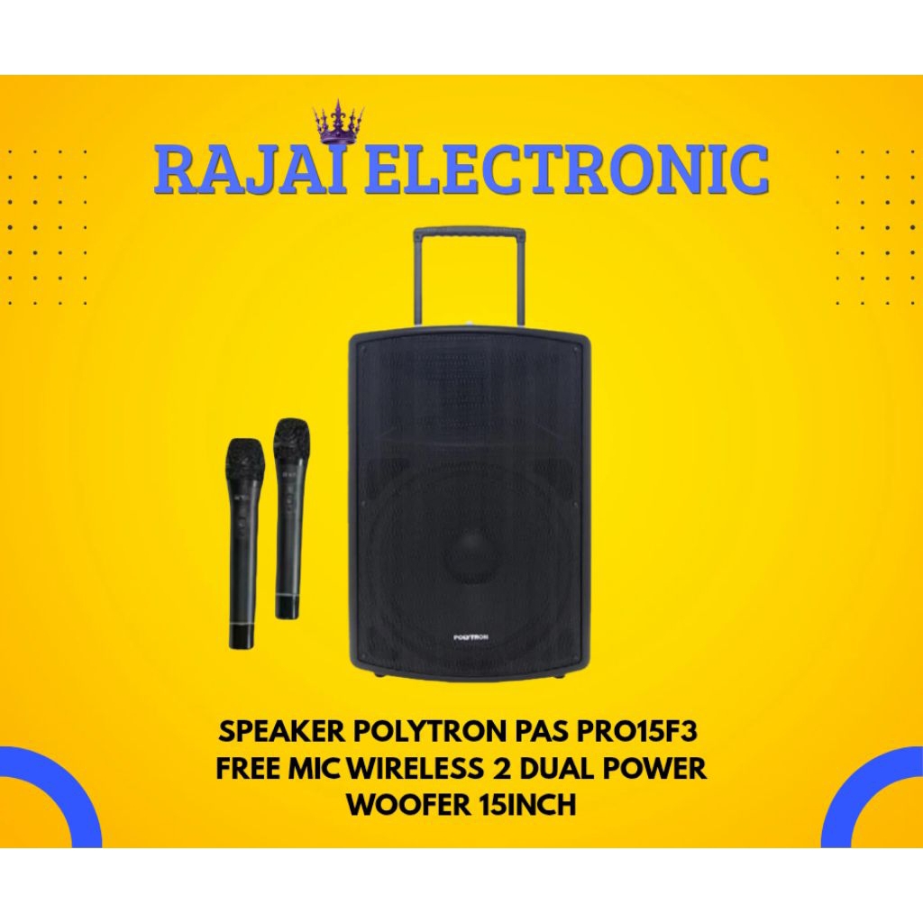 SPEAKER POLYTRON PAS PRO15F3 / SPEAKER PORTABEL POLYTRON / SPEAKER 15INCH PAS PRO15F3