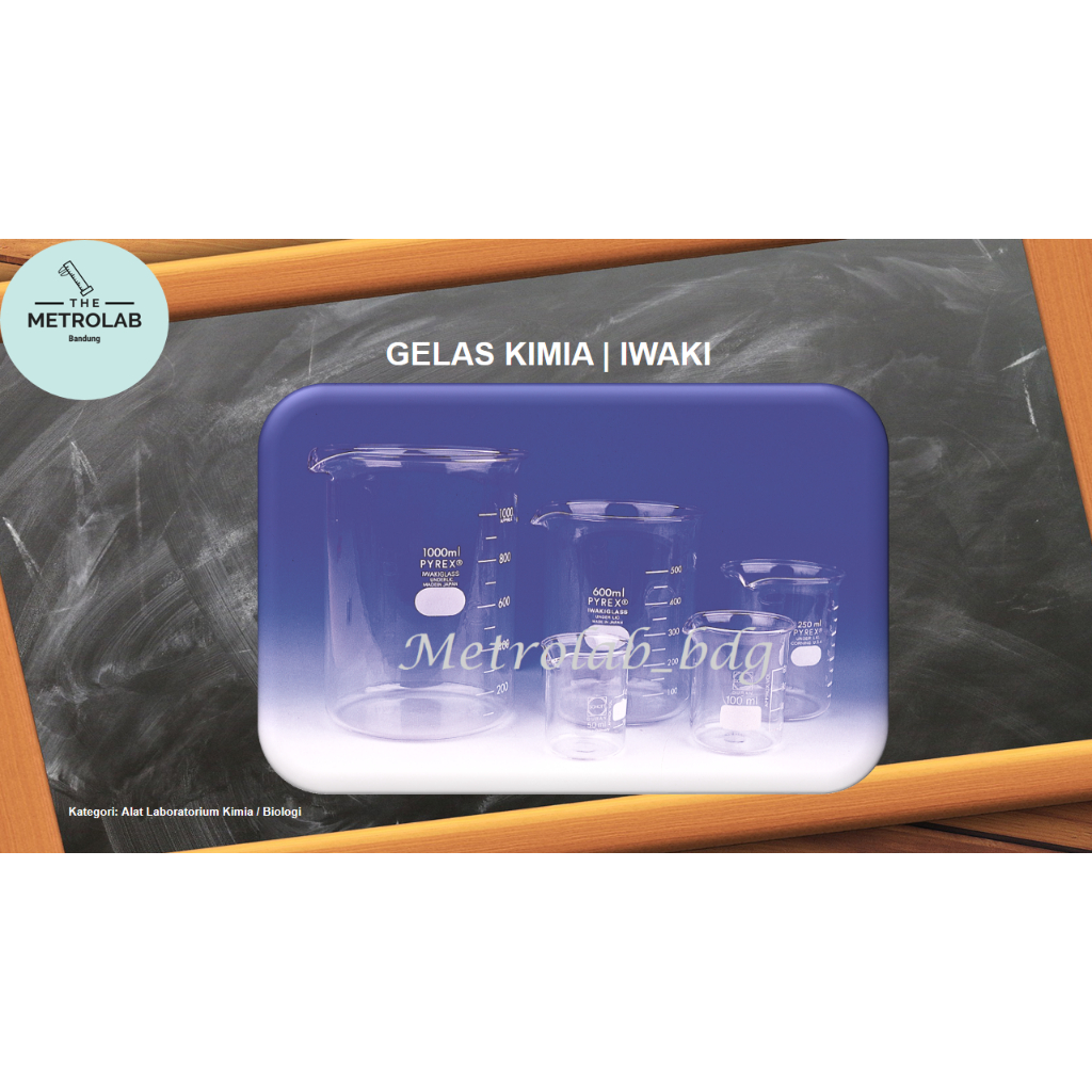 Gelas Kimia 3000 ml, Iwaki | Beaker Glass
