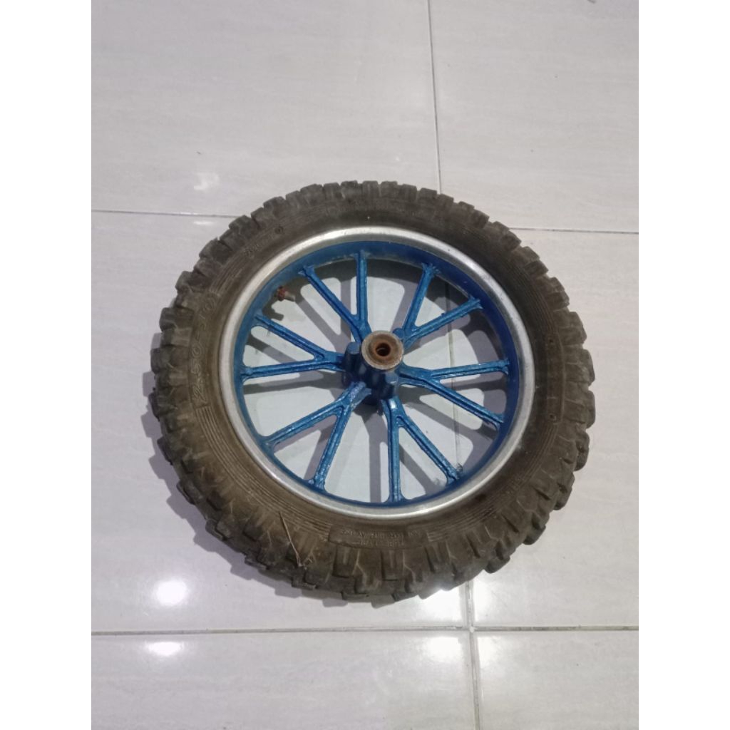 Velg + Ban luar dalam Motor Trail Mini Ring 10
