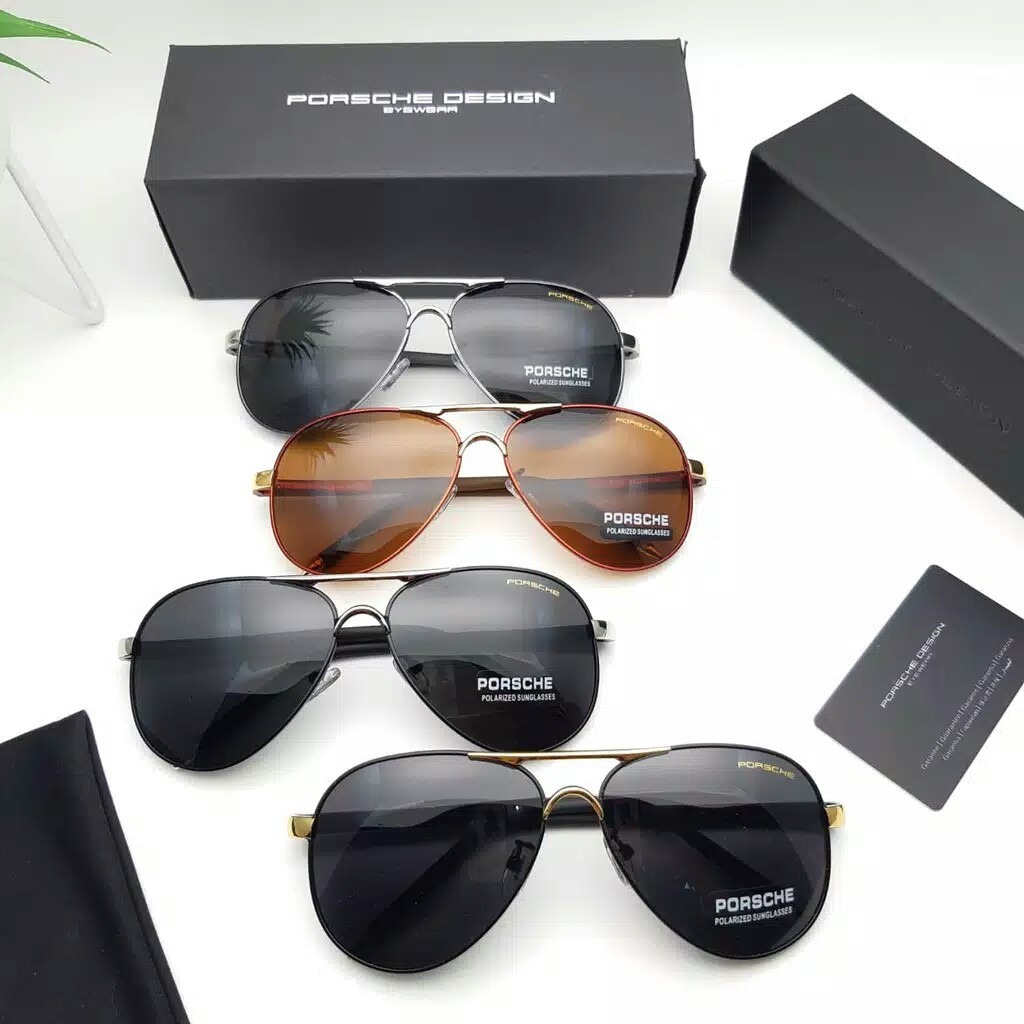 Kacamata Hitam Polarized Pria Premium Perlindungan UV Engsel Pegas