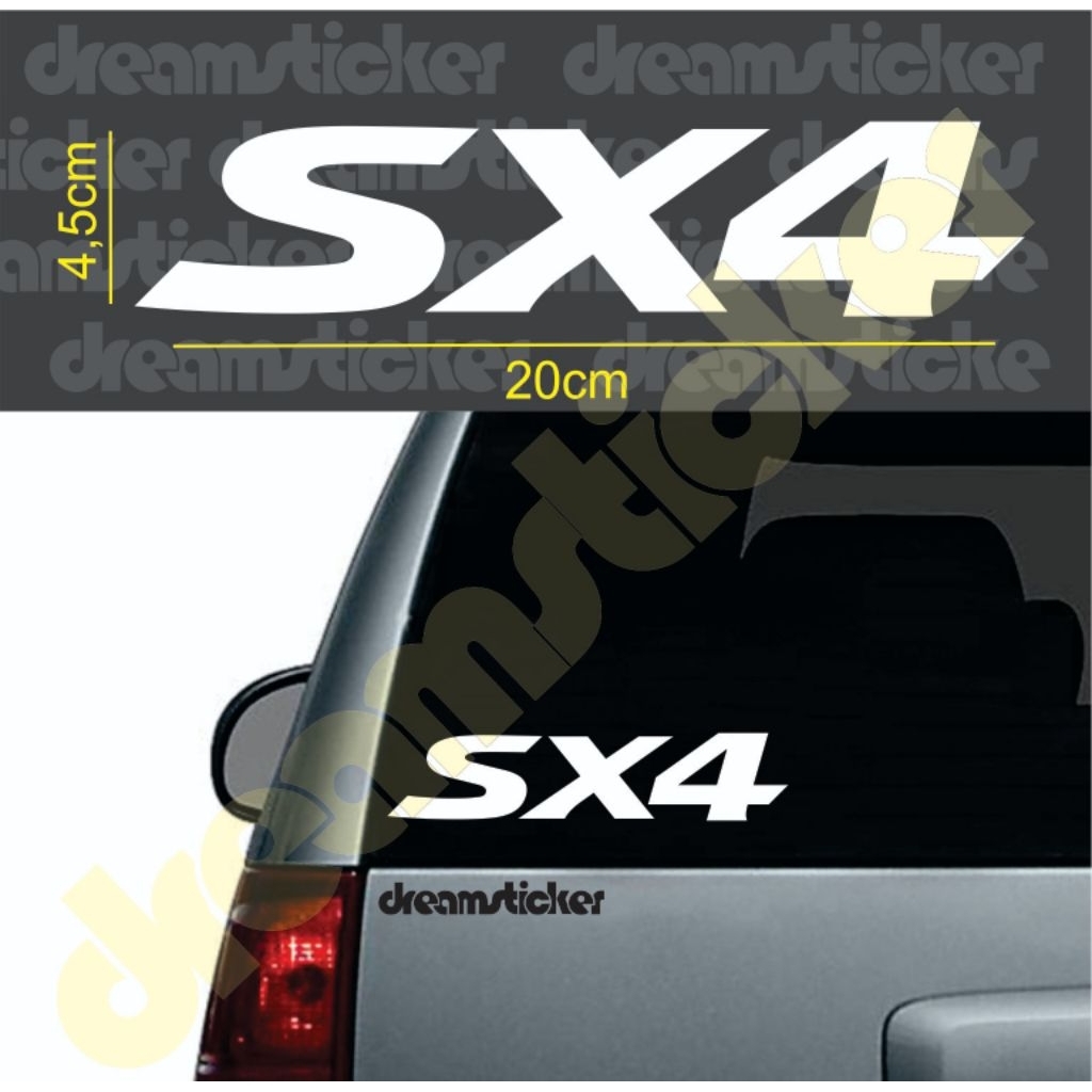 Cutting Sticker Mobil Suzuki SX4 Stiker