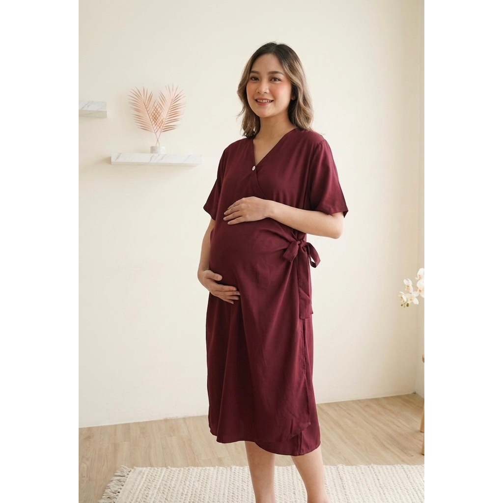 Daster Ibu Hamil dan melahirkan rayon twill infus friendly