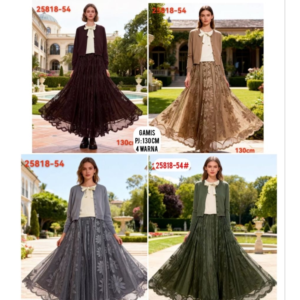 Gamis Kombinasi Rajut by Zar@ Woman