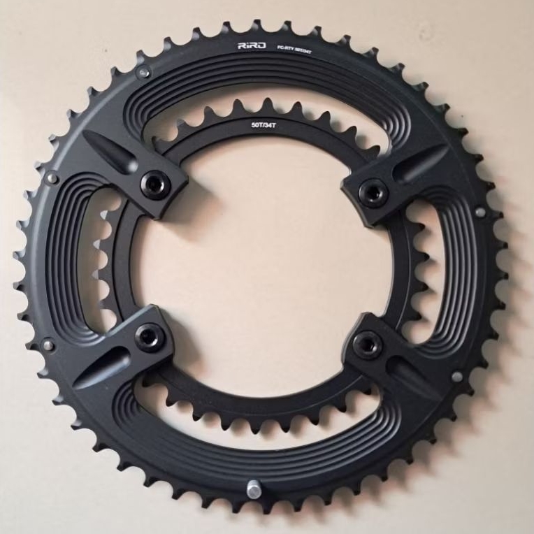 chainring 110 BCD 50t 34t Riro, compatible shimano