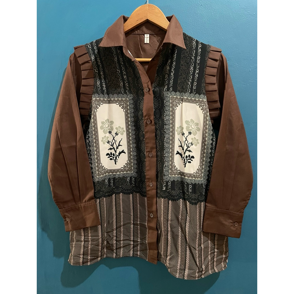 vanilla hijab blouse
