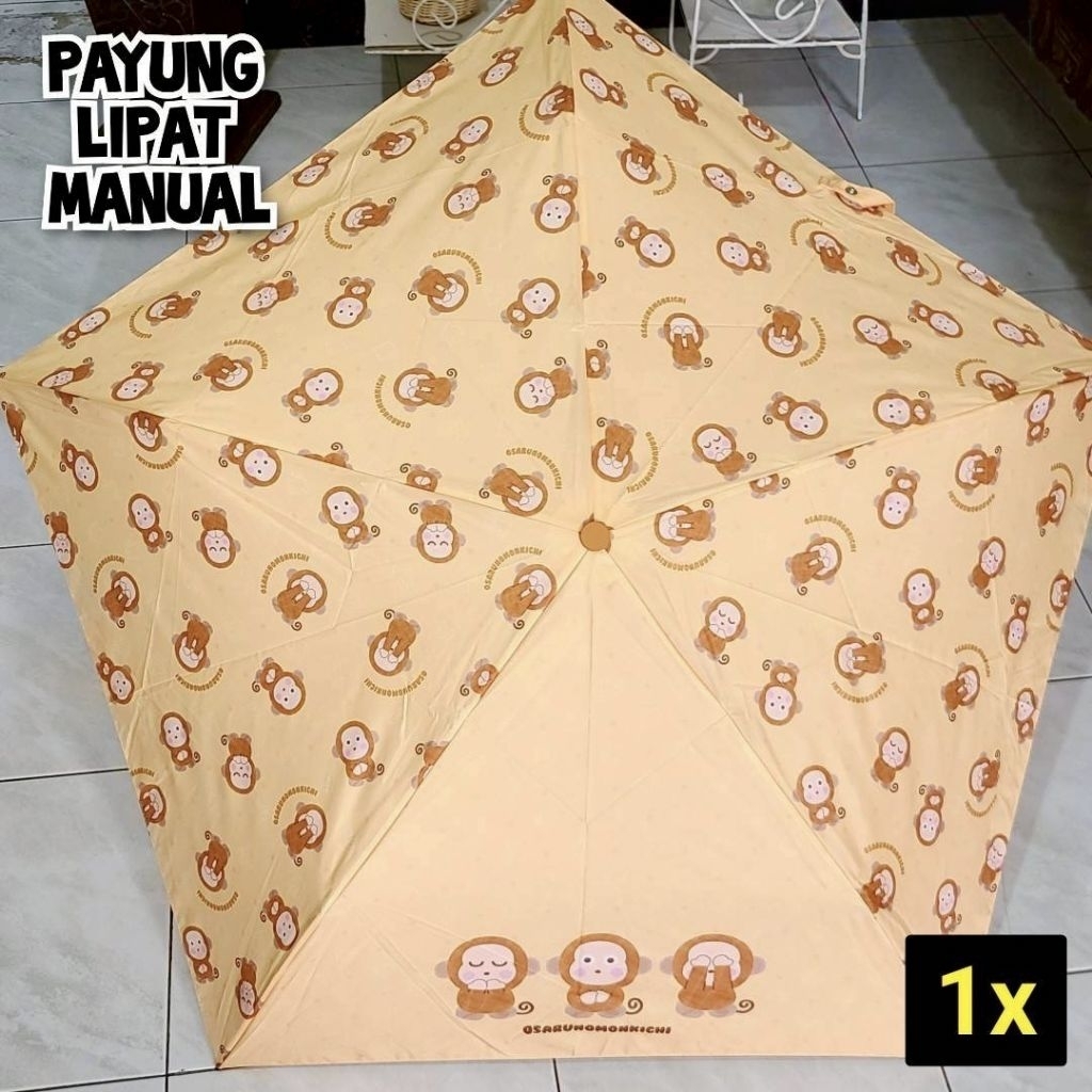 Payung Lipat Manual Dewasa Sanrio Karakter Monkichi
