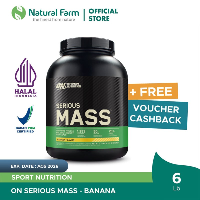 Optimum Nutrition Serious Mass Banana 6 Lb [Exp. Date 08/26]