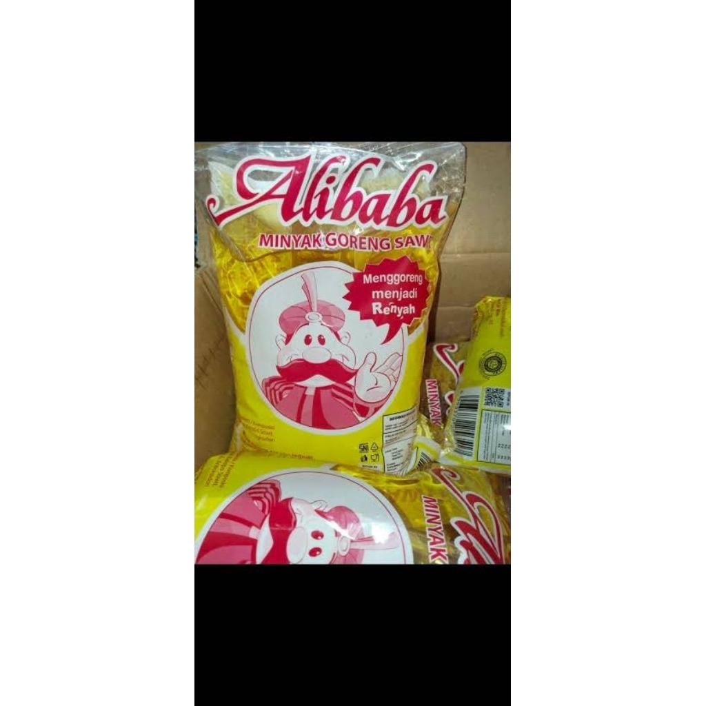 1 dus Minyak Goreng Alibaba 1 liter isi 12pcs