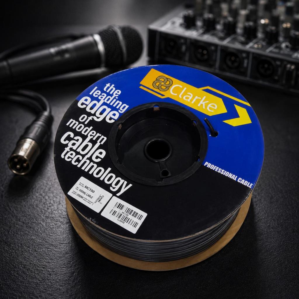 (Roll) Kabel Mic Clarke Sedang Stereo / Audio Microphone Stereo Cable Clarke / Roll 200 Meter