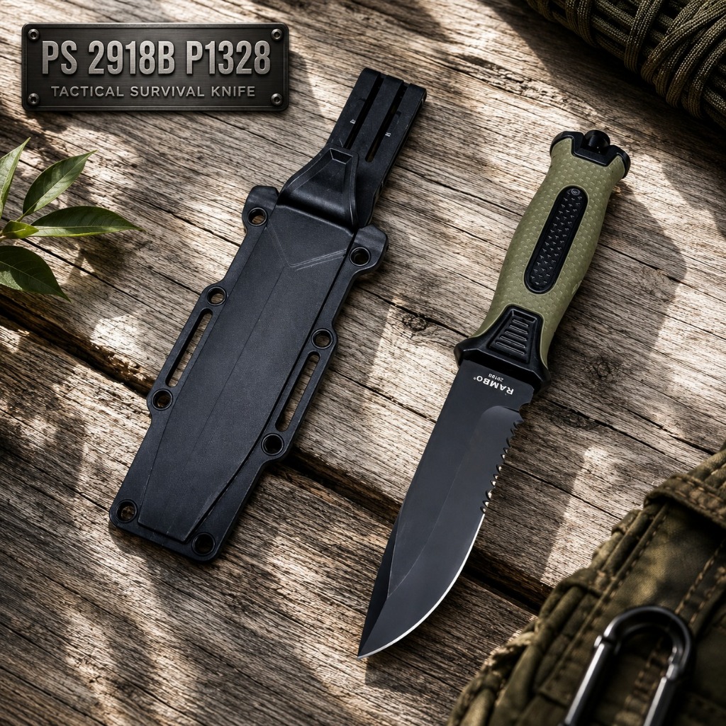 PISAU COLUMBIA P1323 SURVIVAL KIT BUSHCRAFT HUNTING BERBURU CAMPING GUNUNG / PISAU SELAM COLUMBIA
