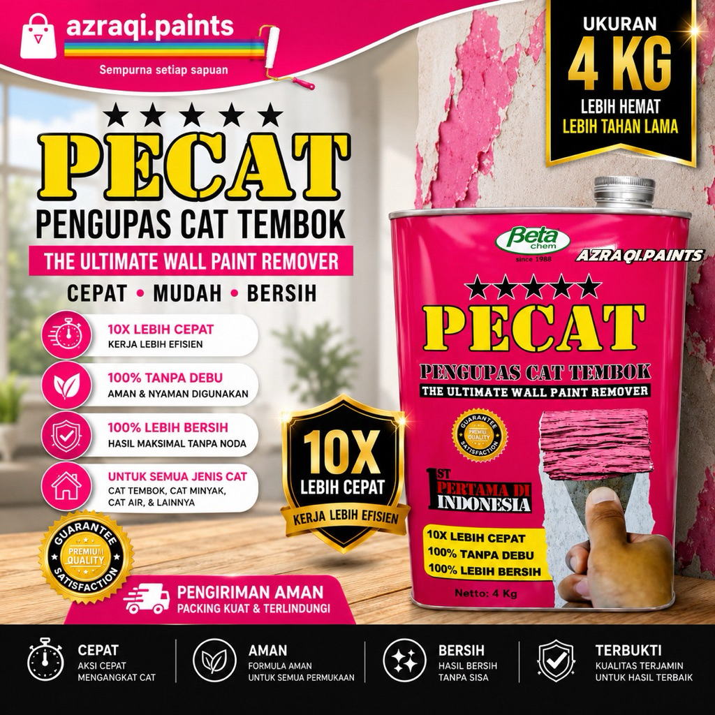 PERONTOK CAT TEMBOK PECAT ( 4 KG ) - PAINT REMOVER CAT TEMBOK