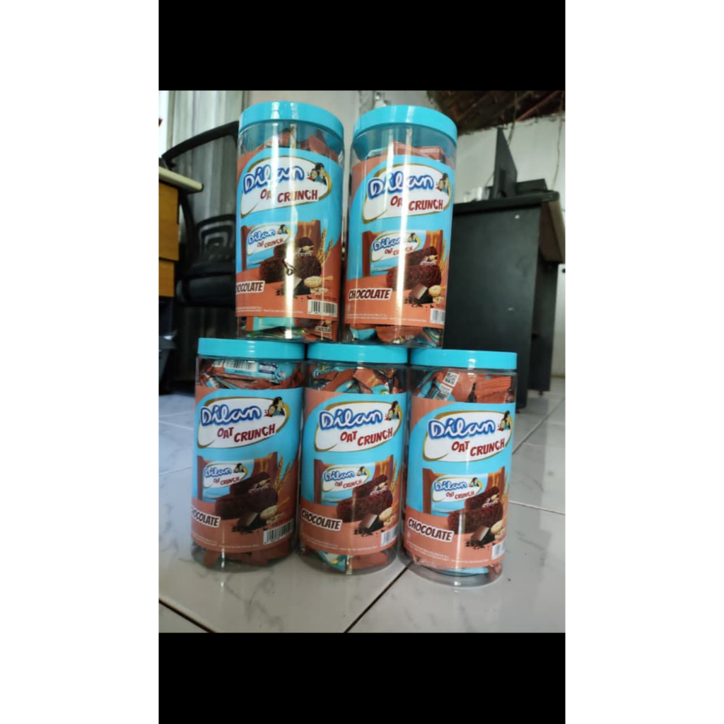 Dilan Oat Crunch Coklat 1 TOPLES Kemasan 10 Gr Isi 25 Pcs Makanan Ringan Dilan Oat Crunch