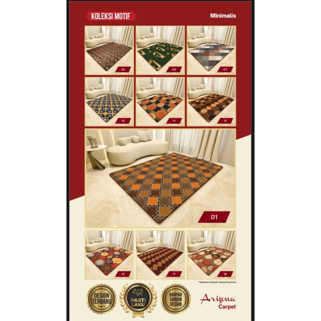 karpet malaysia arizona karpet jumbo 190*220