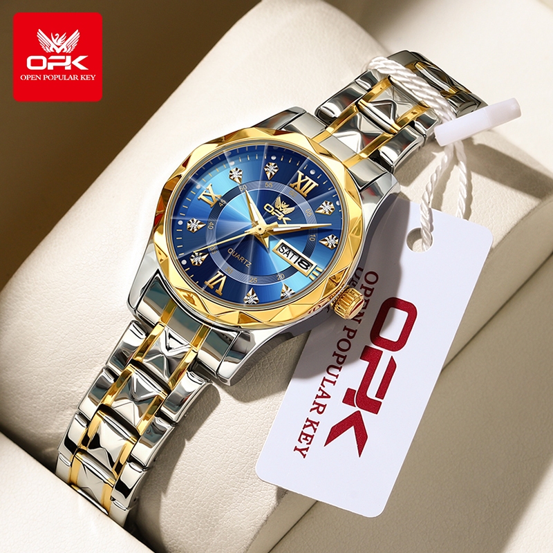 OPK Jam Tangan Wanita Original Anti Air Kecil Cewek Murah Korea Analog Women Watch