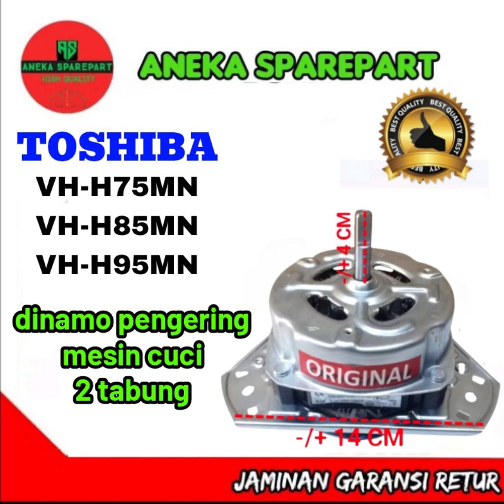 dinamo spin/pengering mesin cuci TOSHIBA VH-H75MN, VH-H85MN, VH-H95MN original