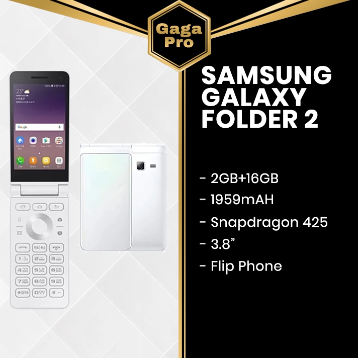 SAMSUNG GALAXY FOLDER 2 G1650 Hp Samsung Lipat Flip Android Hp Lipat Android bisa Wa Whatsapp